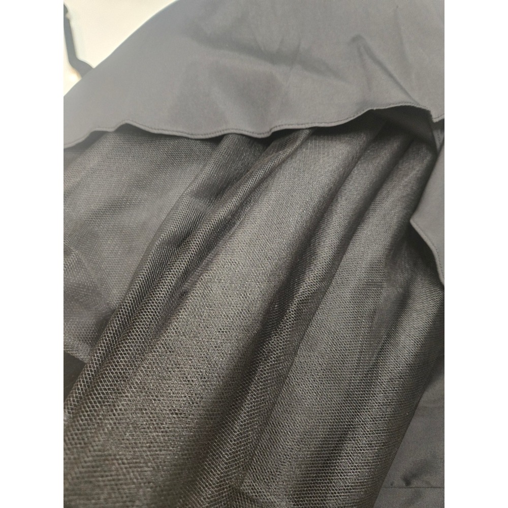 XSCAPE by Joanna Chen Black Ruched Mermaid Evening Gown Keyhole Dress 6 NEW - Picture 4 of 5